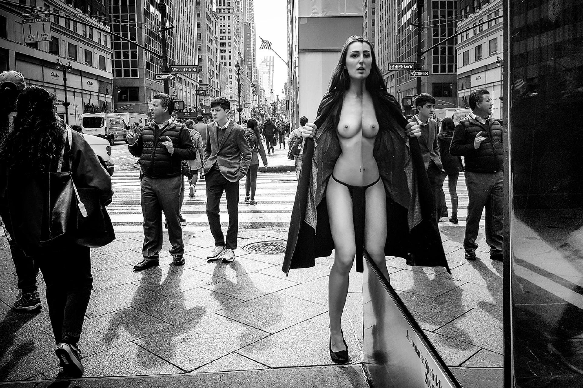 European Photography Awards Winner - nude in public - mirror