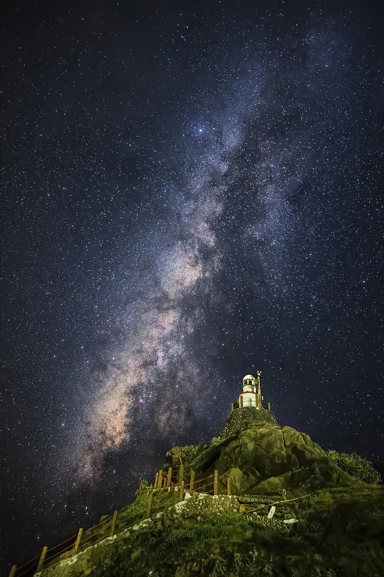 European Photography Awards Winner - Lighting Tower under Galaxy