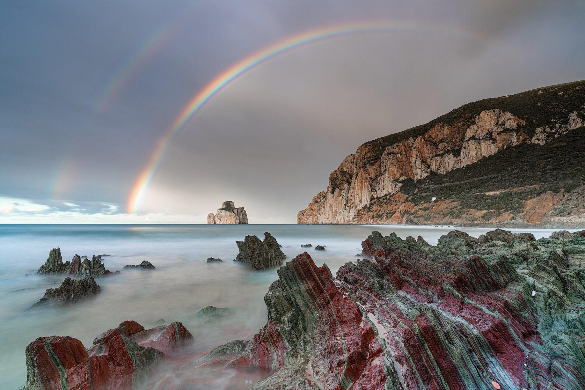 European Photography Awards Winner - Sardinia Double Rainbow 