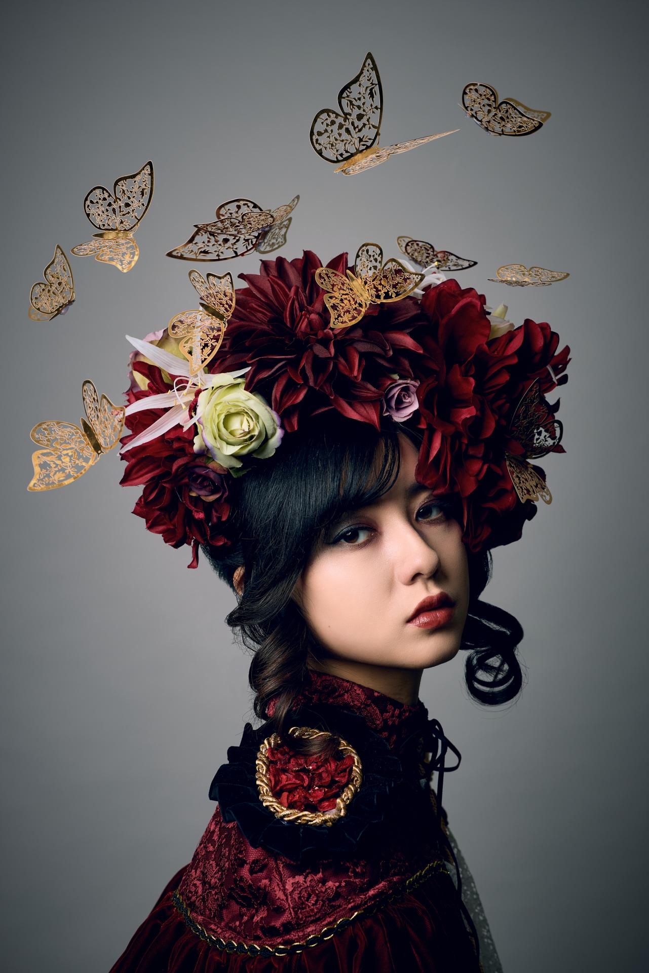 European Photography Awards Winner - Flower, Butterfly and Girl