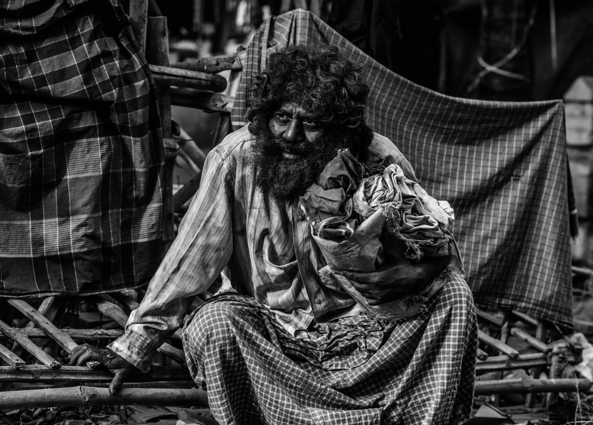 European Photography Awards Winner - A homeless in the street