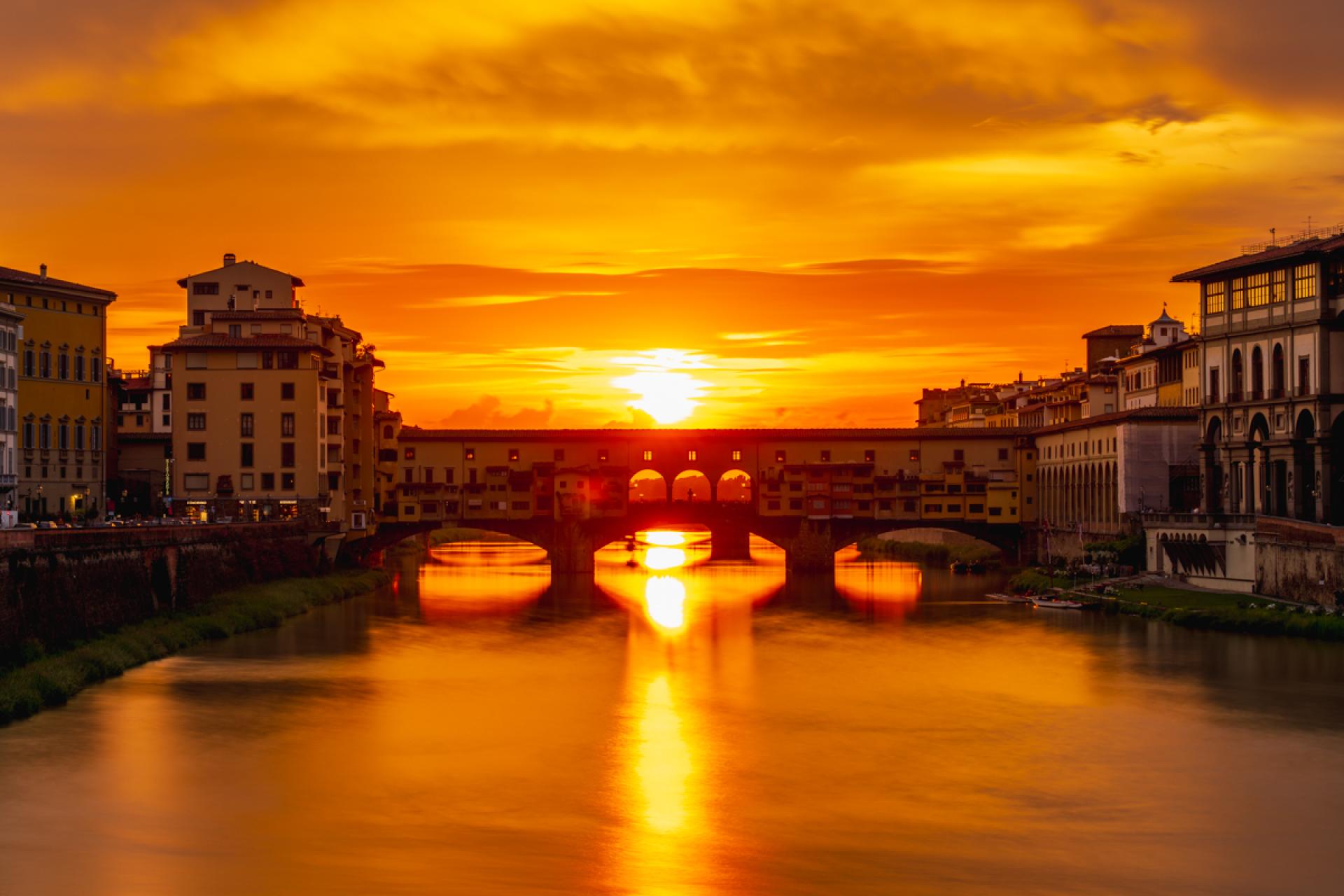 European Photography Awards Winner - Sunset Majesty over Ponte Vecchio