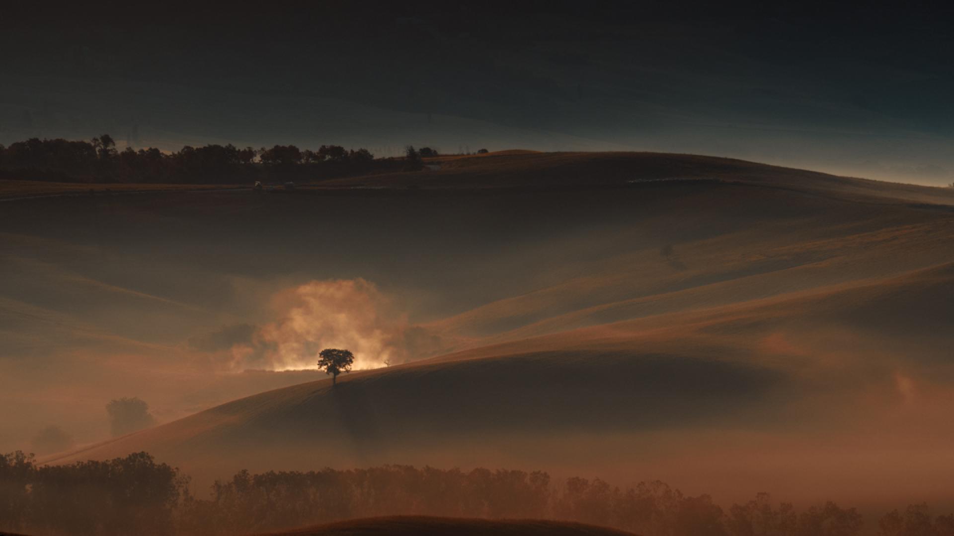 European Photography Awards Winner - Fiery Dawn at San Quirico d'Orcia