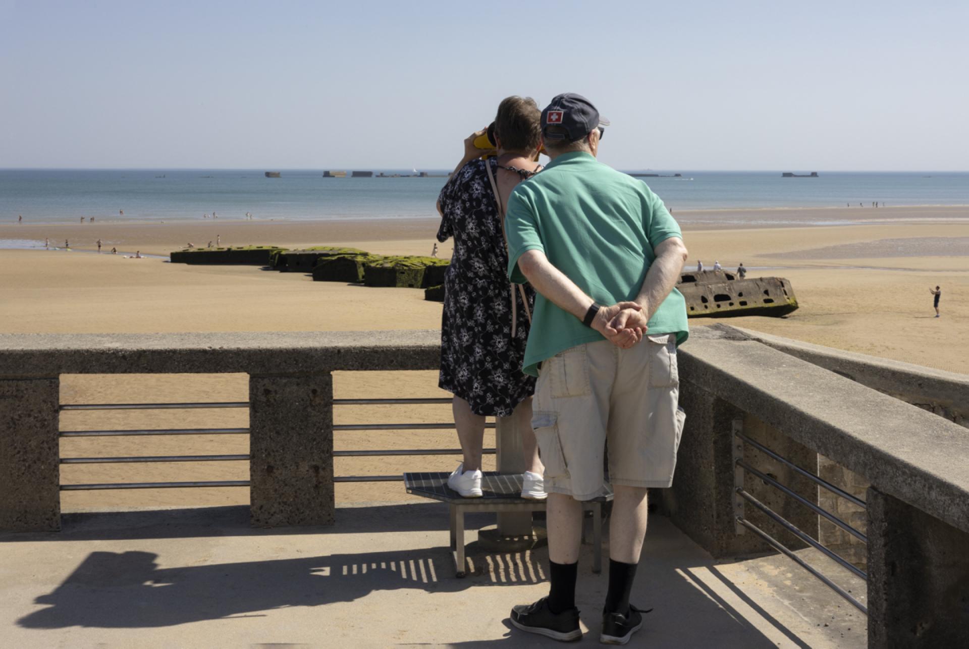 European Photography Awards Winner - Loving couple looking at Gold Beach