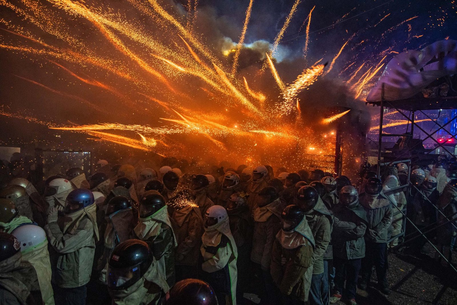 European Photography Awards Winner - Yanshui Beehive Fireworks Festival - Faith