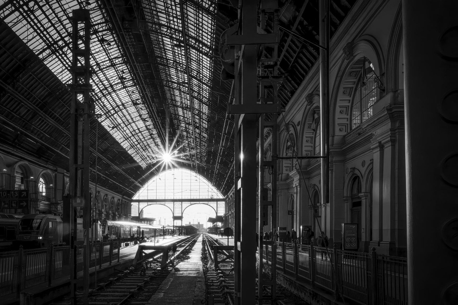 European Photography Awards Winner - Sunburst at Old Budapest Train Station
