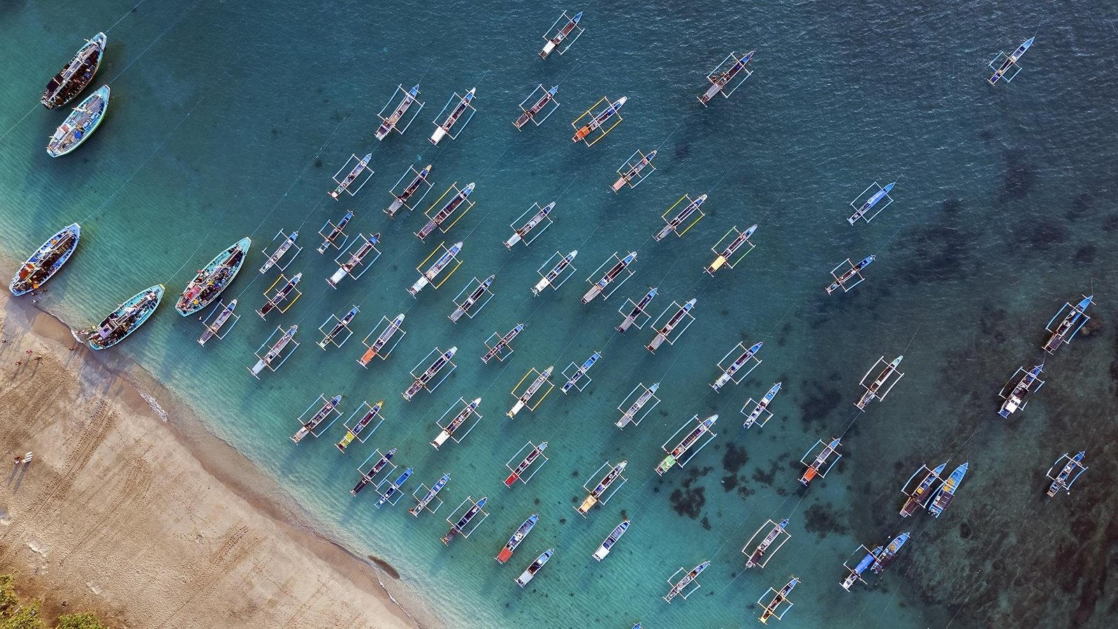 European Photography Awards Winner - Aerial View of Papuma’s Fishing Fleet 